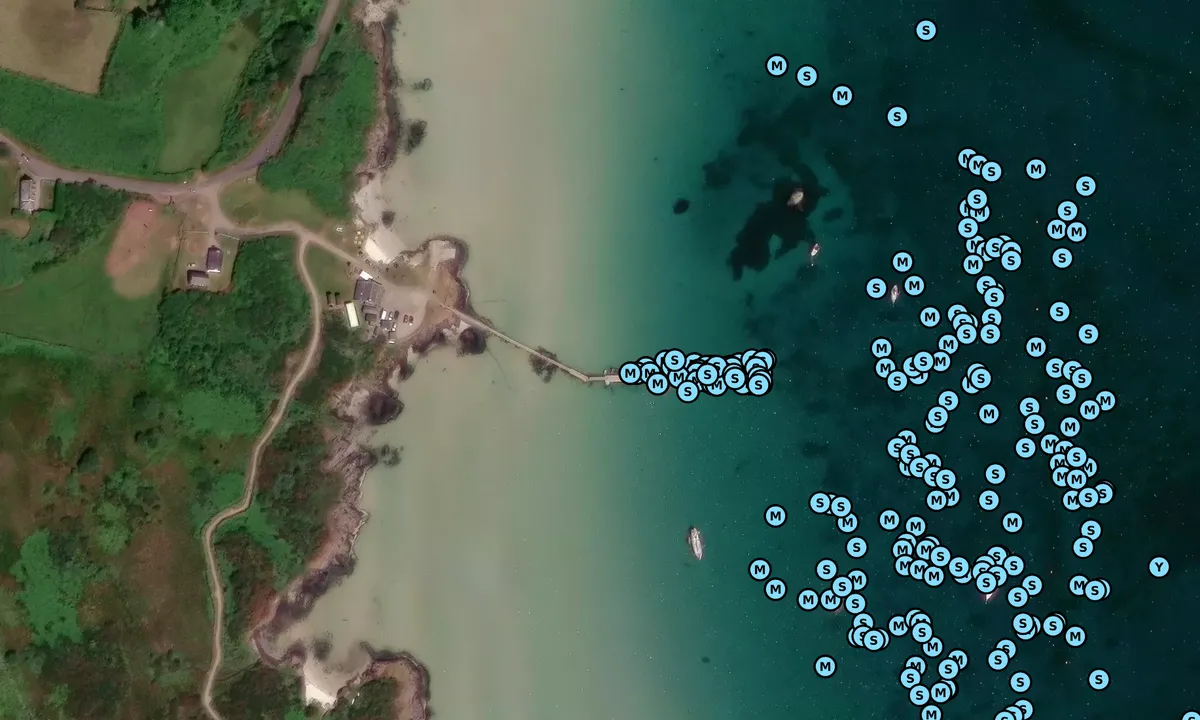 Satelite image of Gigha Pontoons