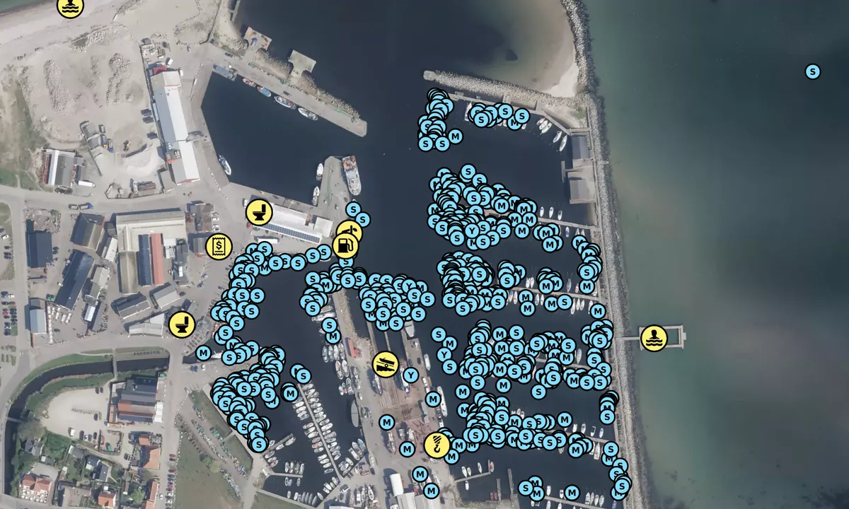 Satelite image of Gilleleje Havn
