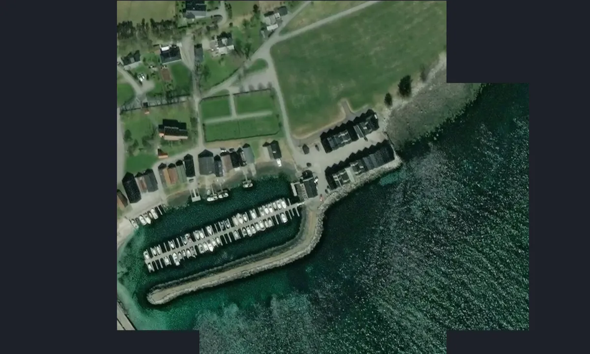 Satelite image of Giske marina