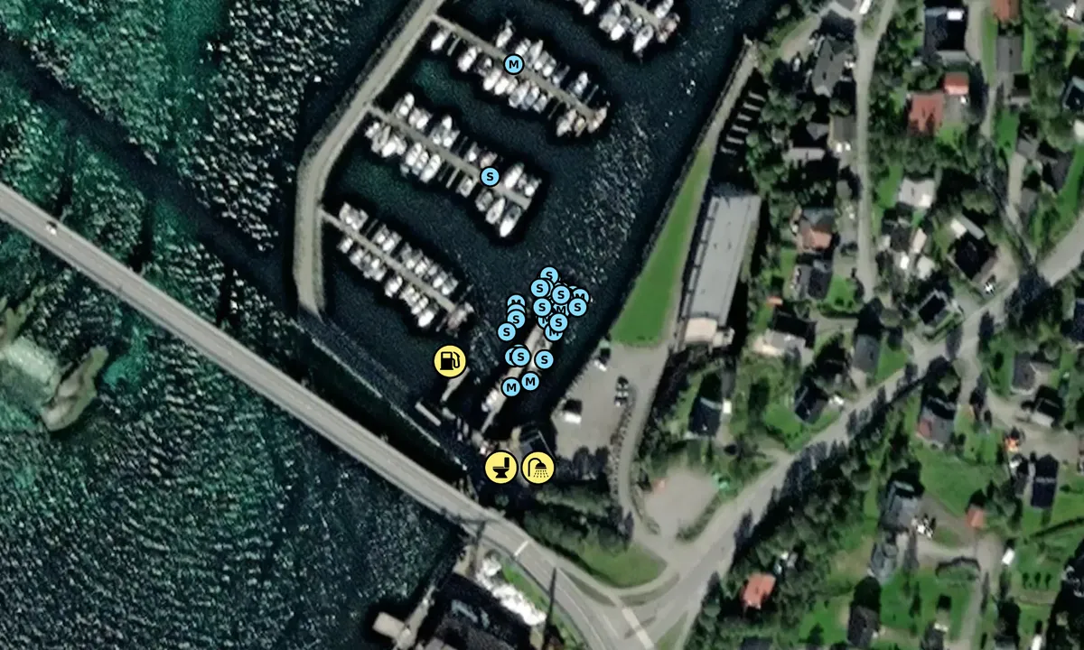 Satelite image of Gisund Båthavn - Finnsnes