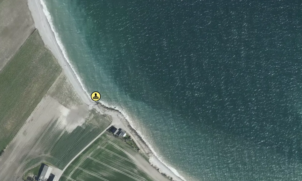 Satelite image of Gjerrild bukt