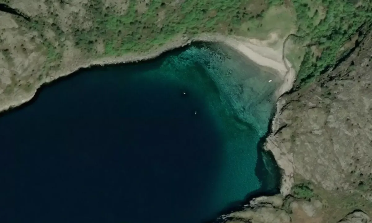 Satelite image of Gjersvika Meløy