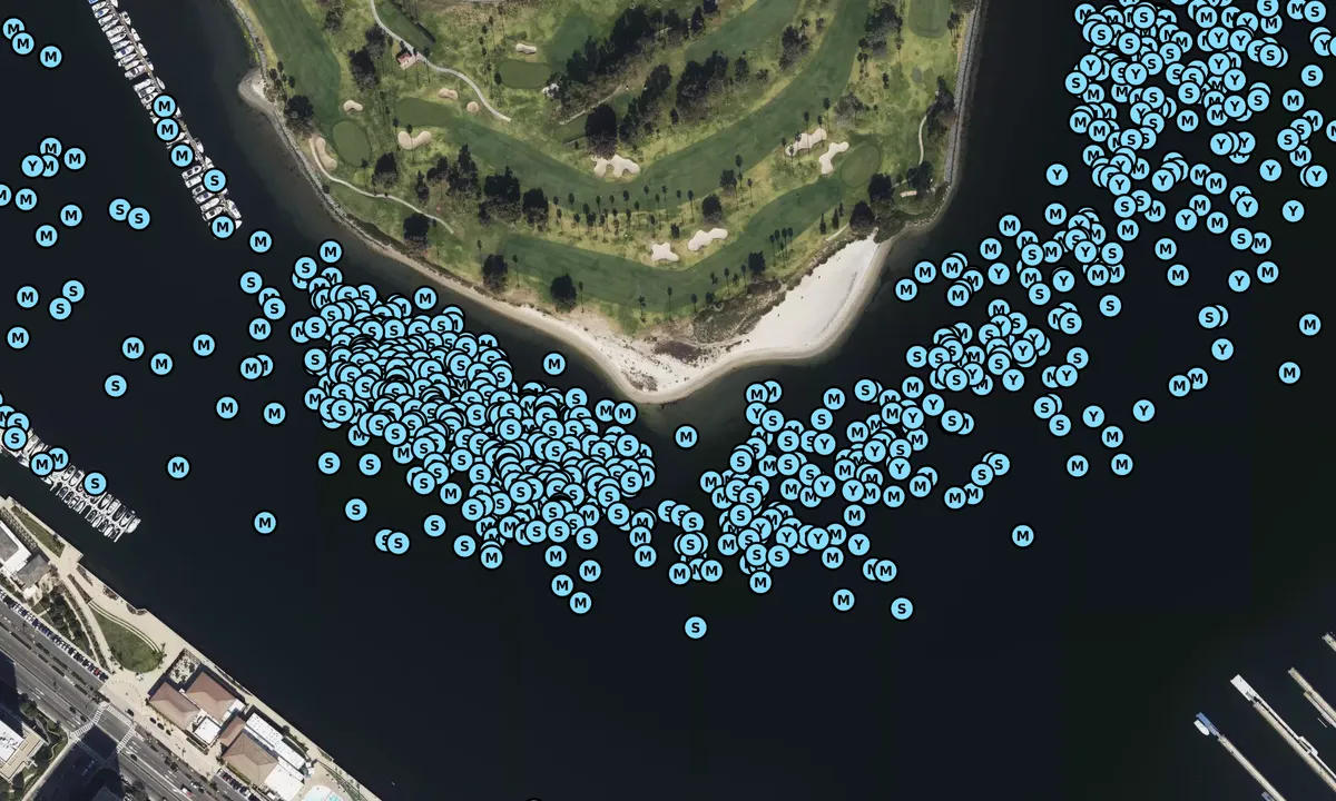 Satelite image of Glorietta Bay - Coronado