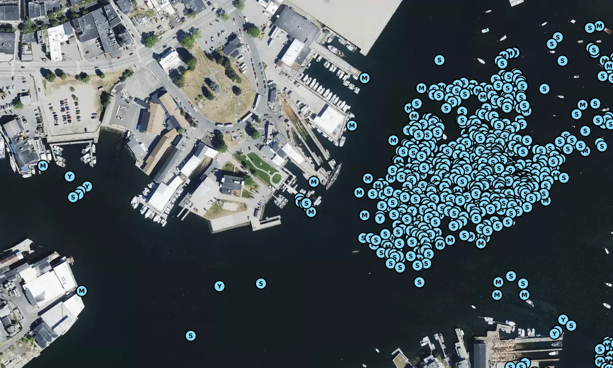 Satelite image of Gloucester Harbormaster Town Dock
