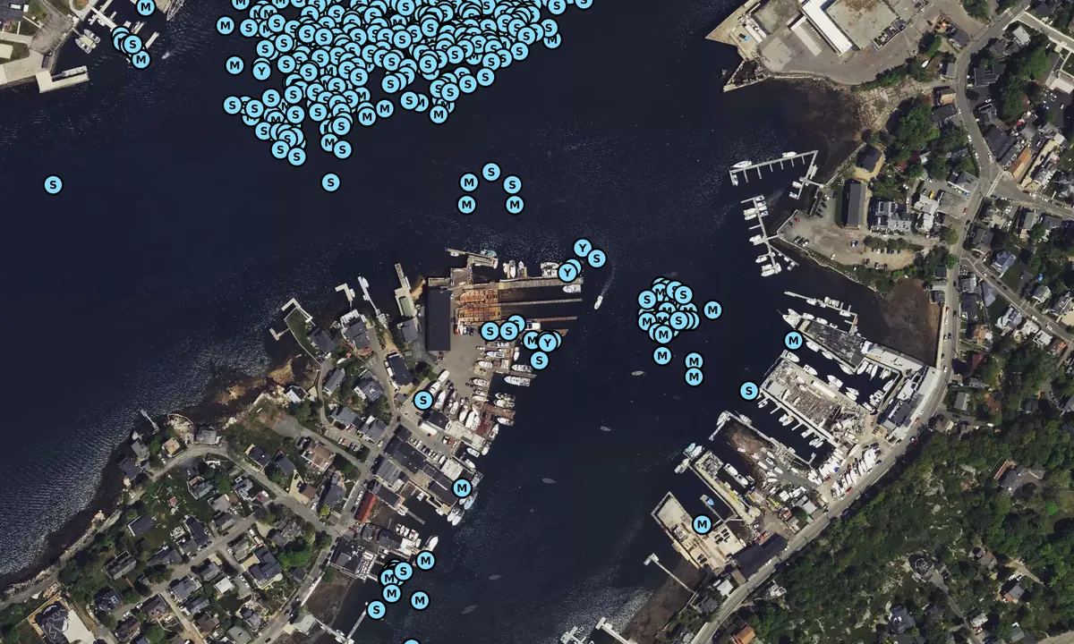 Satelite image of Gloucester Marine Railways