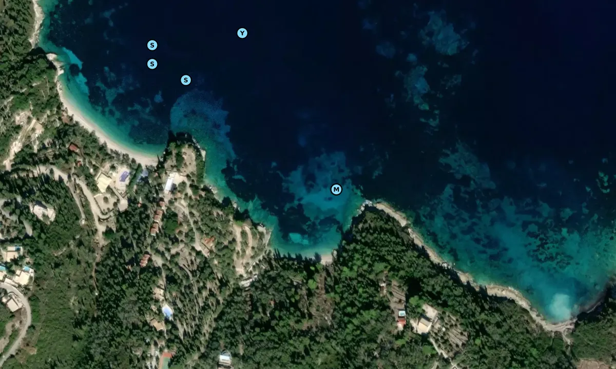 Satelite image of Glyfada Beach