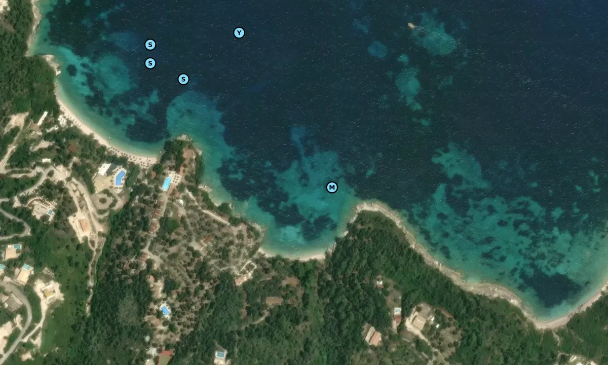 Satelite image of Glyfada Beach