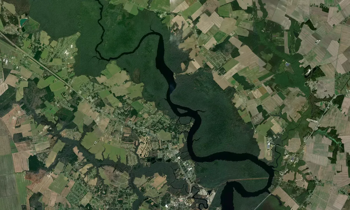 Flyfoto av Goat Island - 1