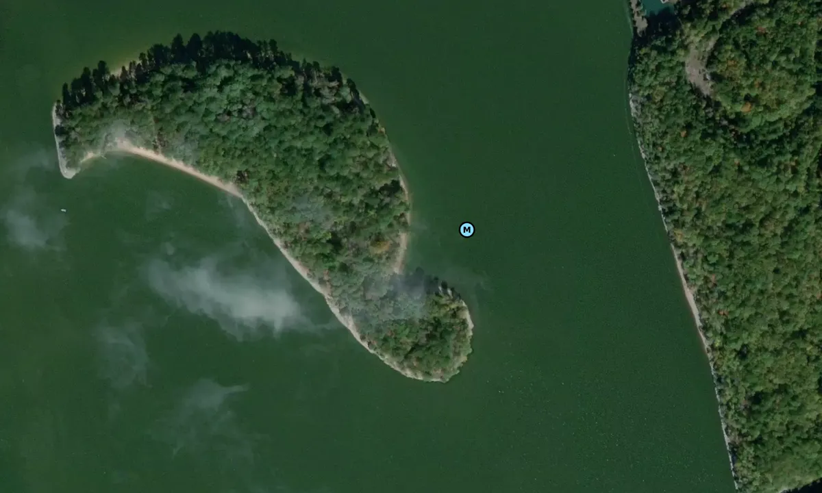 Satelite image of Goat Island