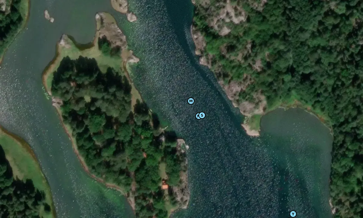 Satelite image of Gokstadholmen