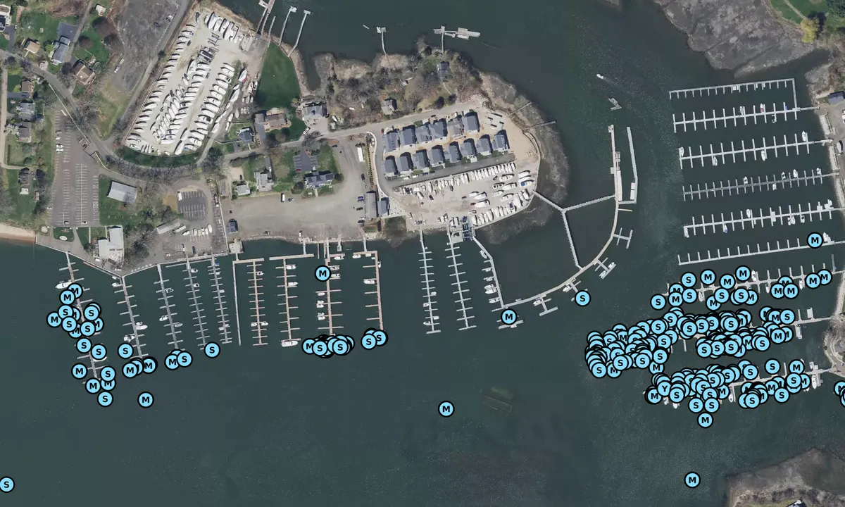 Satelite image of Goodsell Point Marina 1
