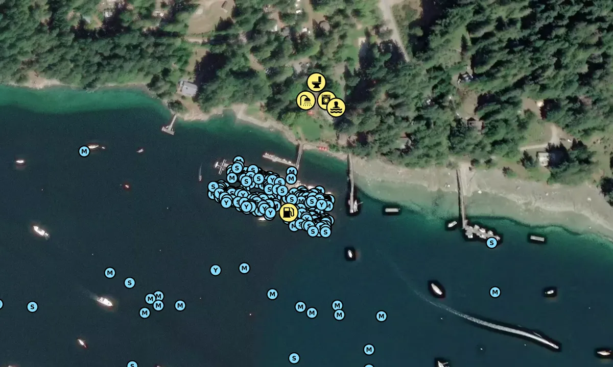 Satelite image of Gorge Harbour Marina Resort - Whaletown