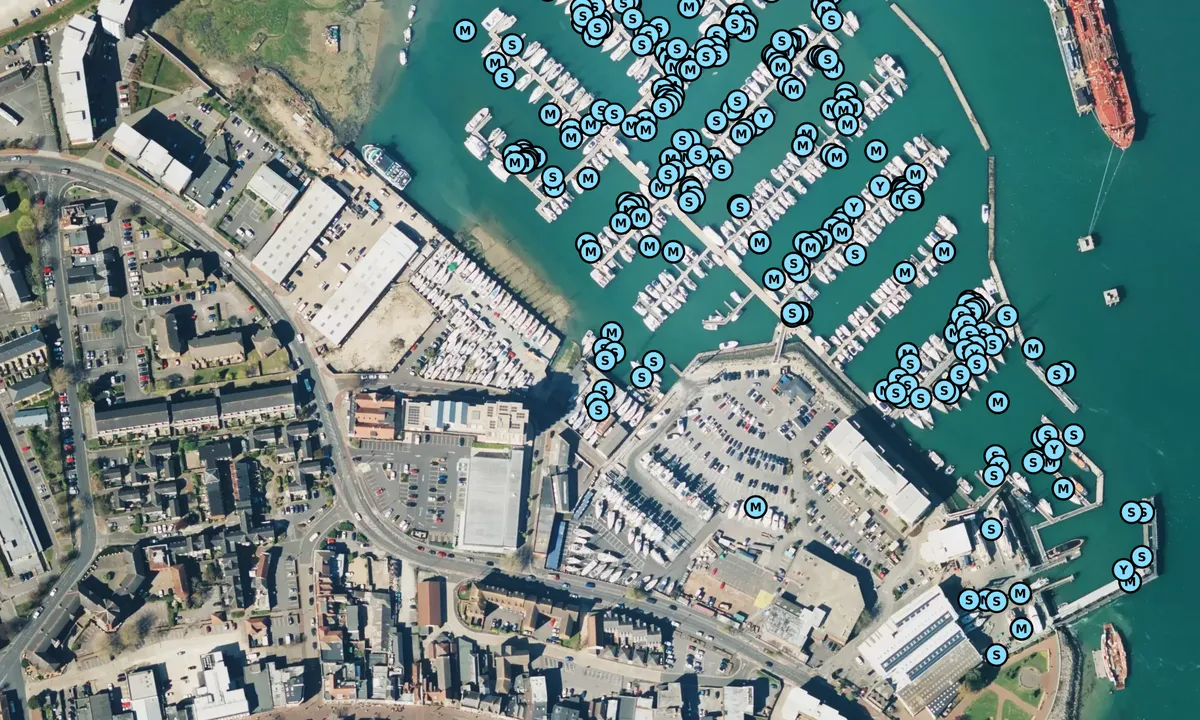 Satelite image of Gosport Boat Yard