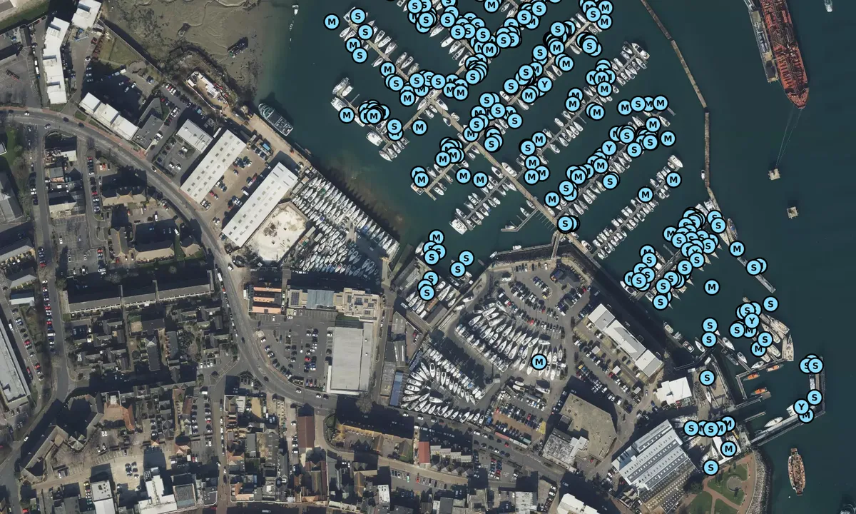 Satelite image of Gosport Boat Yard