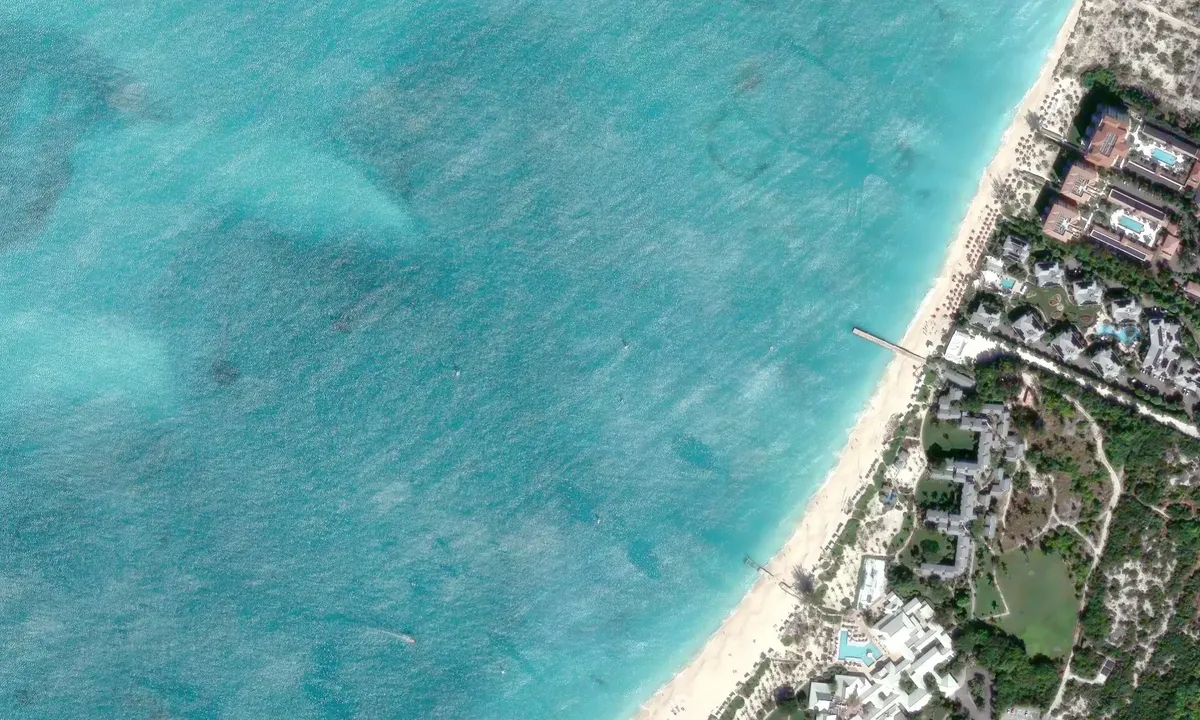 Satelite image of Grace Bay