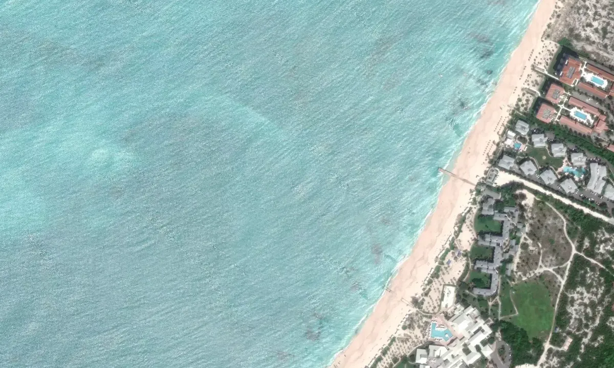 Satelite image of Grace Bay