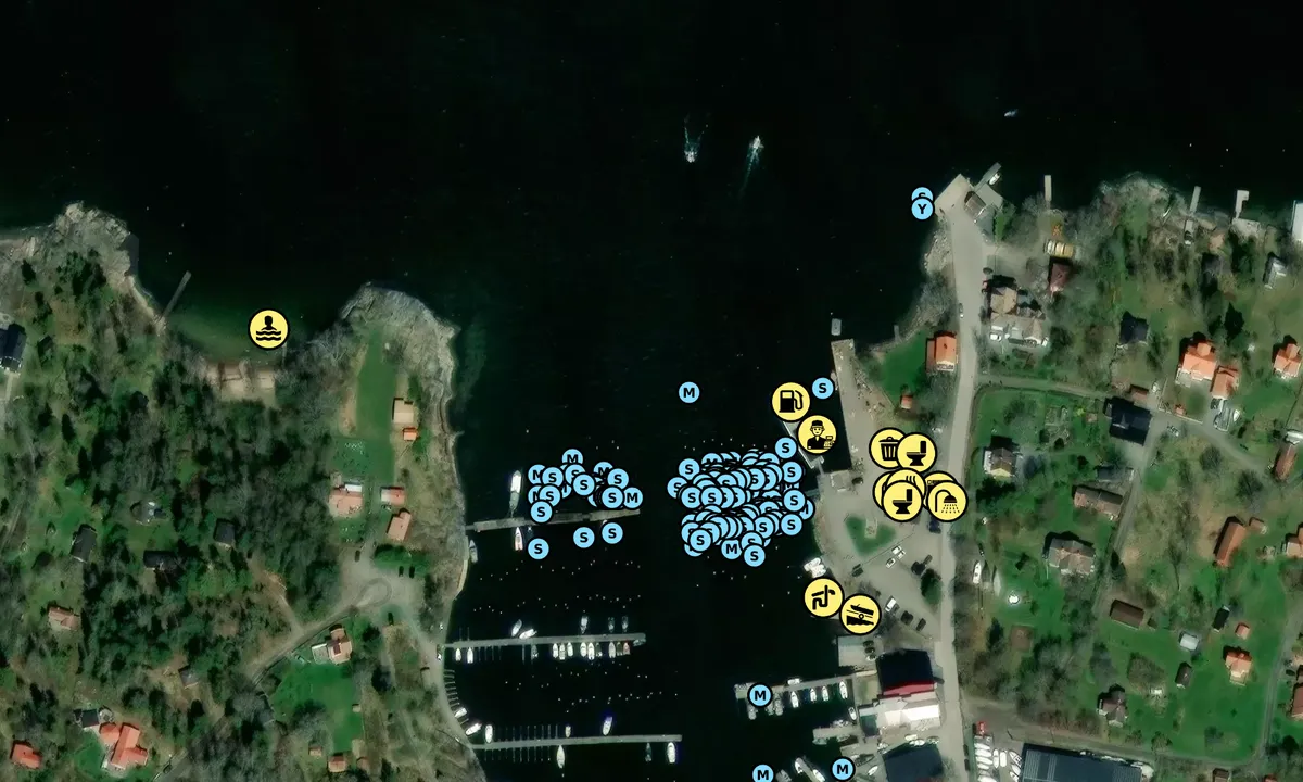 Satelite image of Gräddö Sjömack och Gästhamn