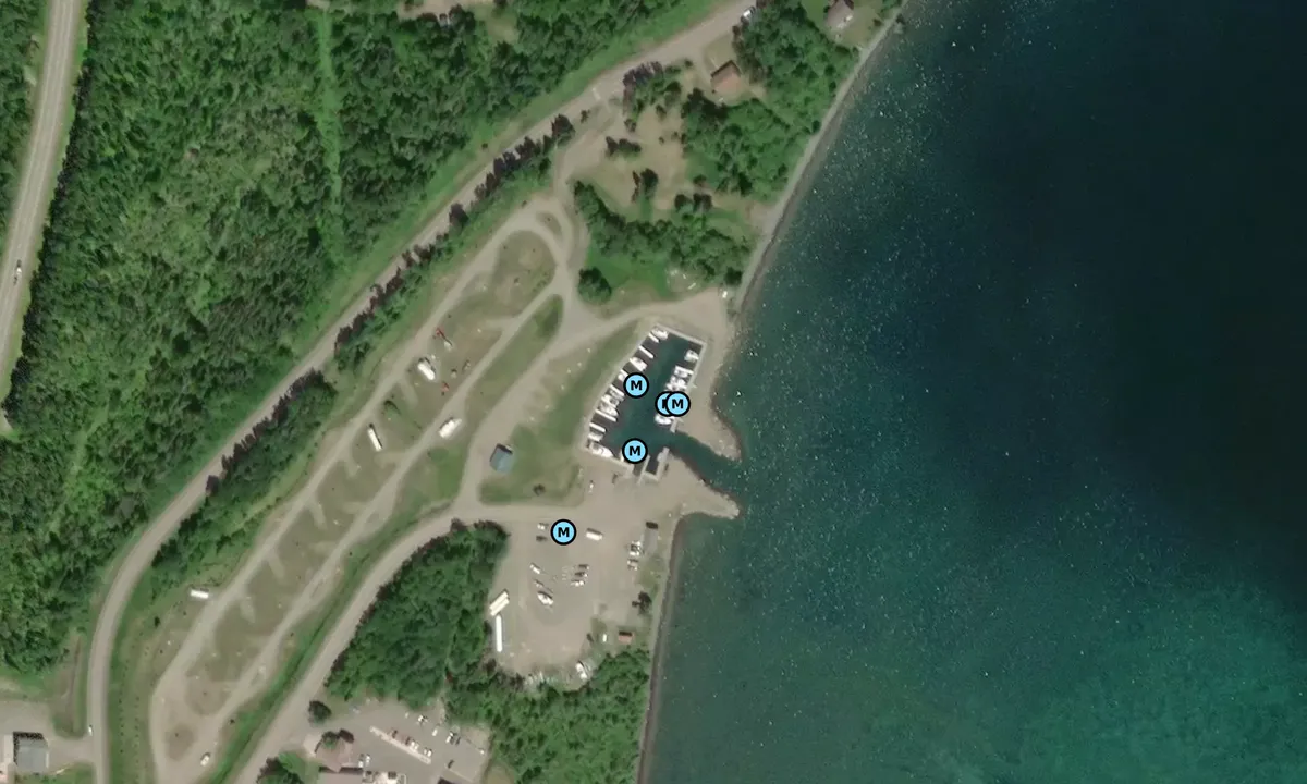 Satelite image of Grand Portage Marina