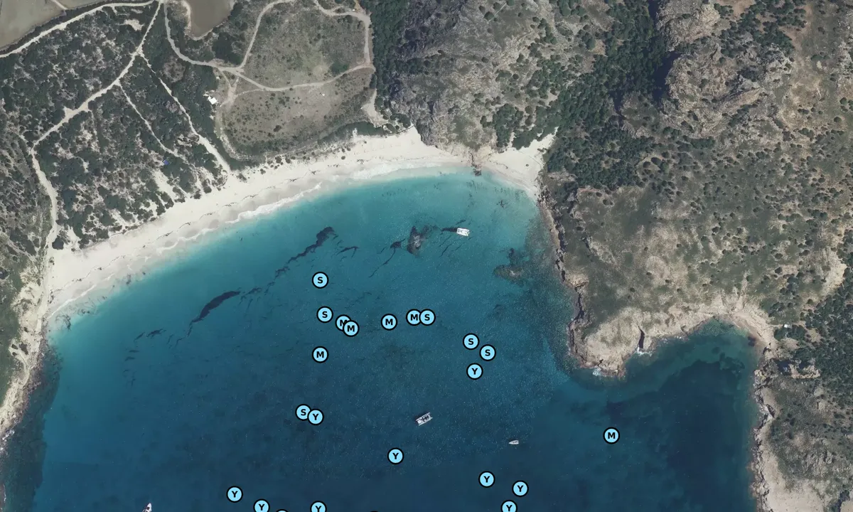 Satelite image of Grand Saline Beach