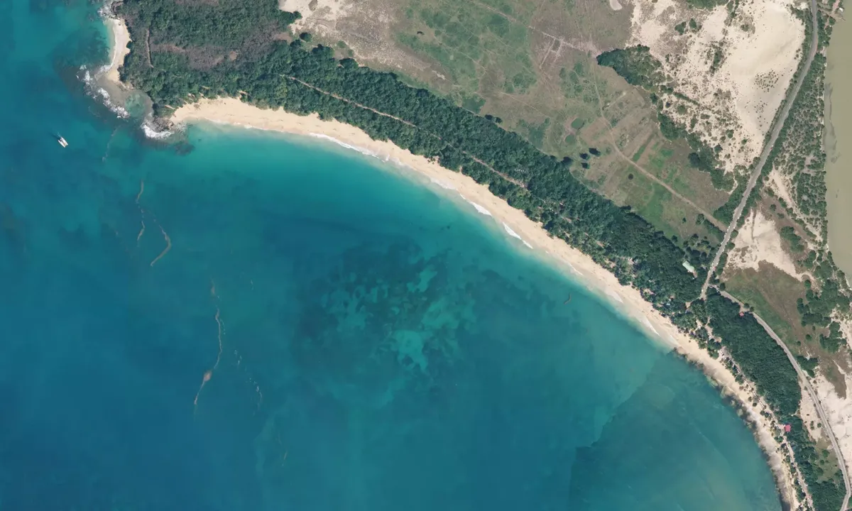 Flyfoto av Grande Anse des Salines
