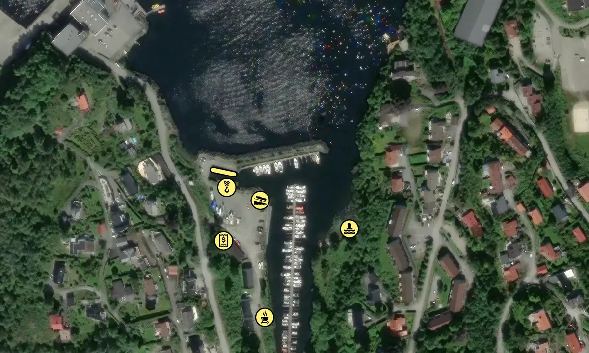 Satelite image of Gravdal Båtlag