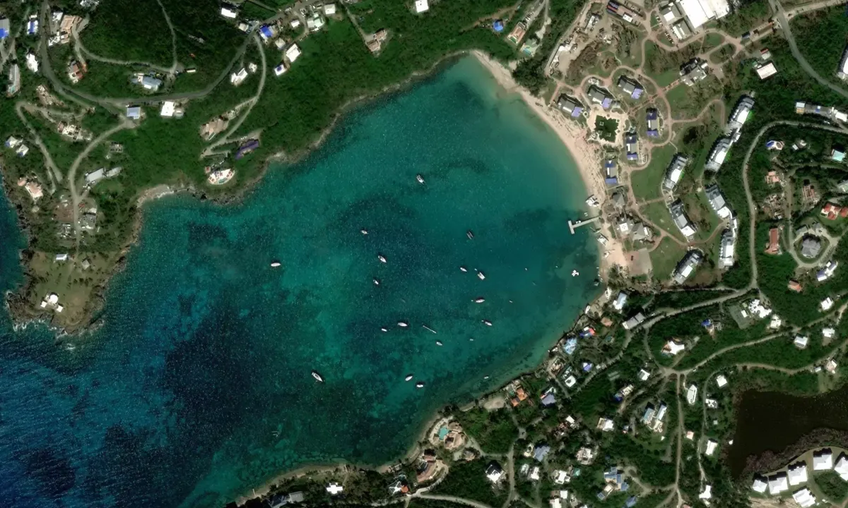 Flyfoto av Great Cruz Bay