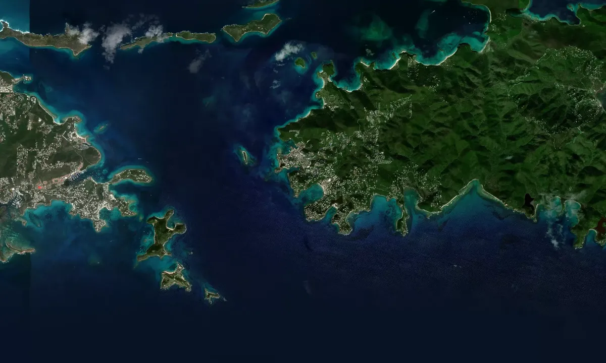 Flyfoto av Great Cruz Bay - St. John