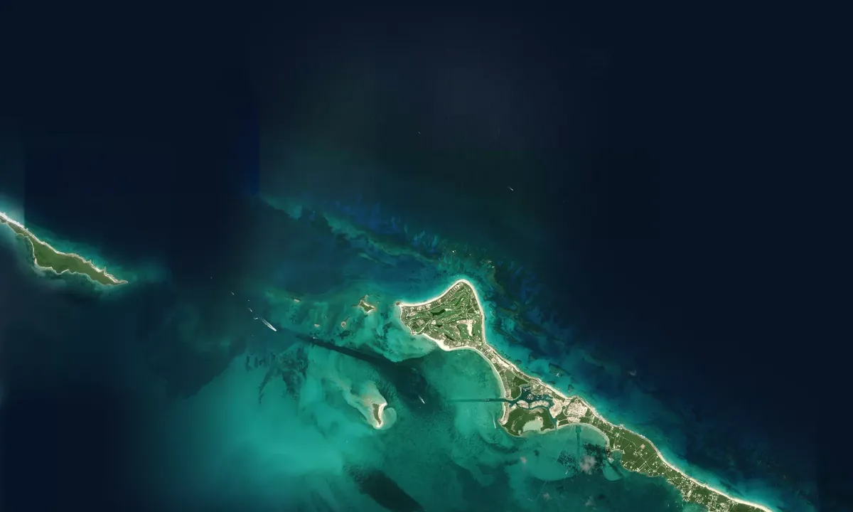 Flyfoto av Great Guana West End