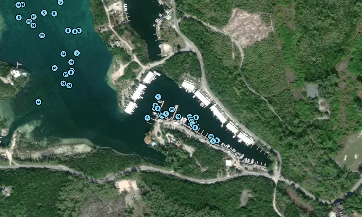 Satelite image of Great Harbour Cay Marina - Bullock Harbour