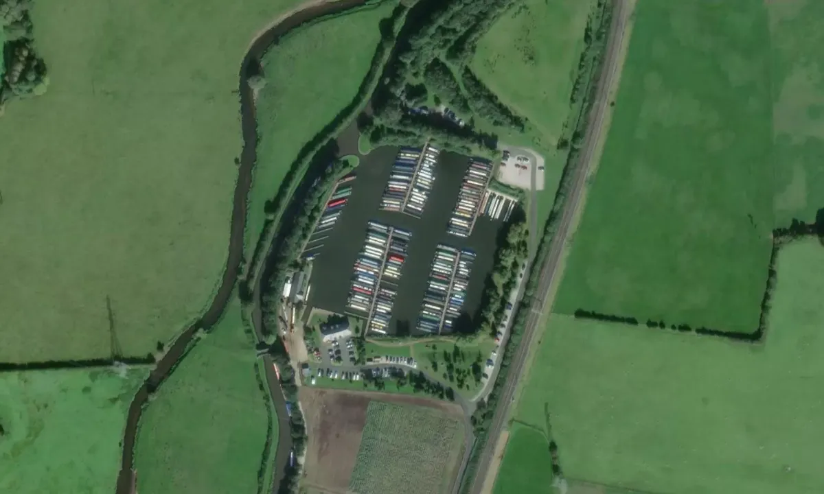 Satelite image of Great Haywood Marina