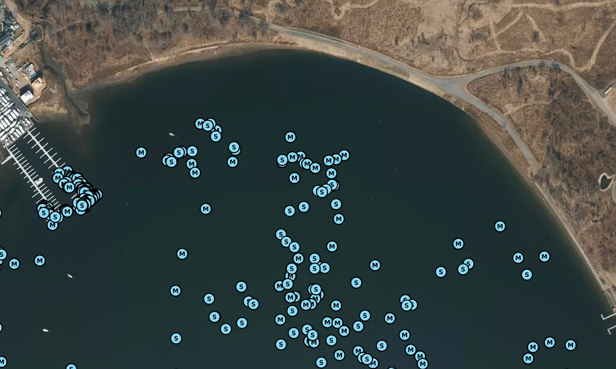 Satelite image of Great Kills Harbor - Richmond