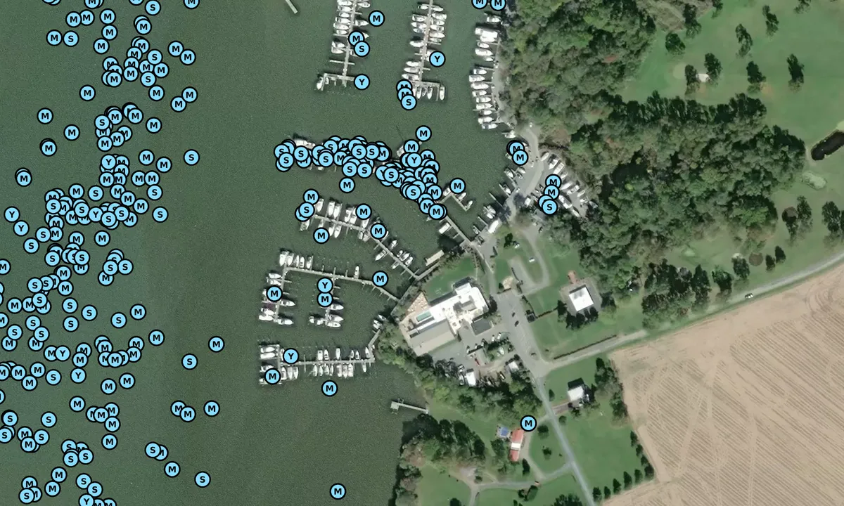 Satelite image of Great Oak Yacht Club