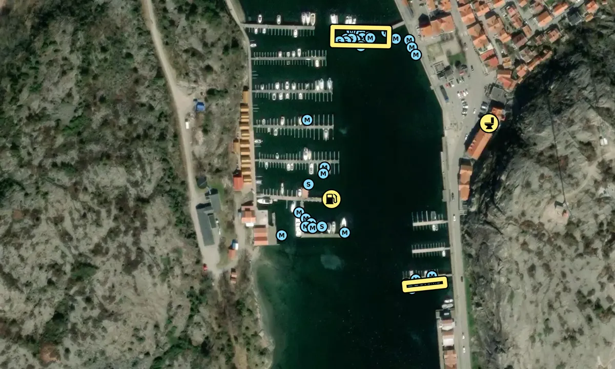 Satelite image of Grebbestad Seaport