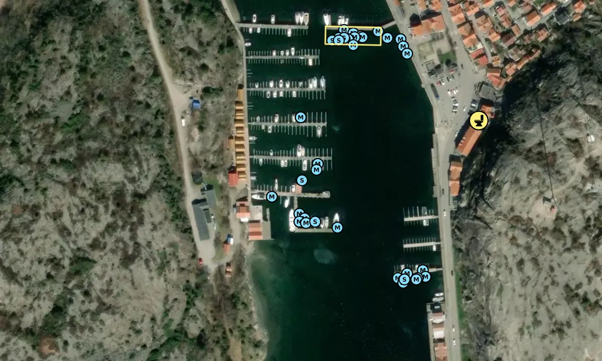 Satelite image of Grebbestad Seaport