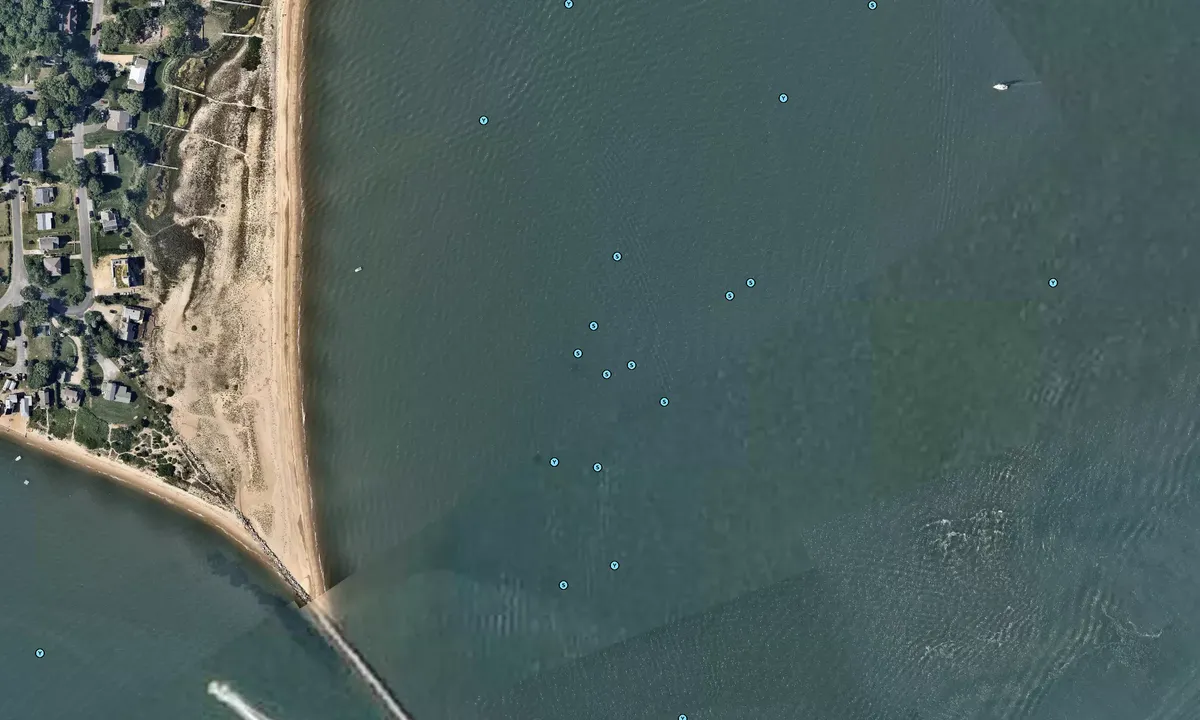 Flyfoto av Greenport Jetty