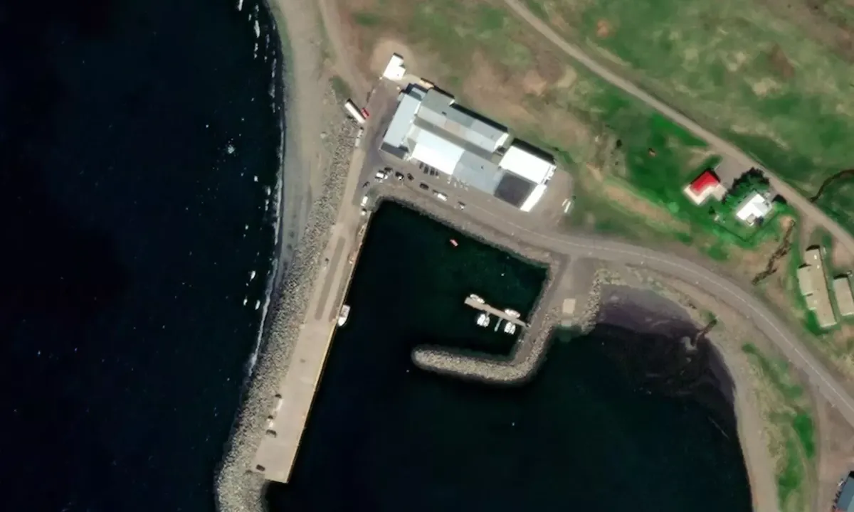 Satelite image of Grenivík