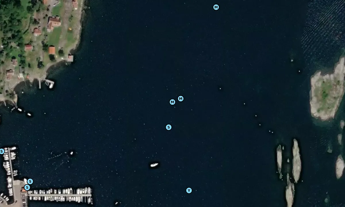 Satelite image of Grimestad Naturhavn