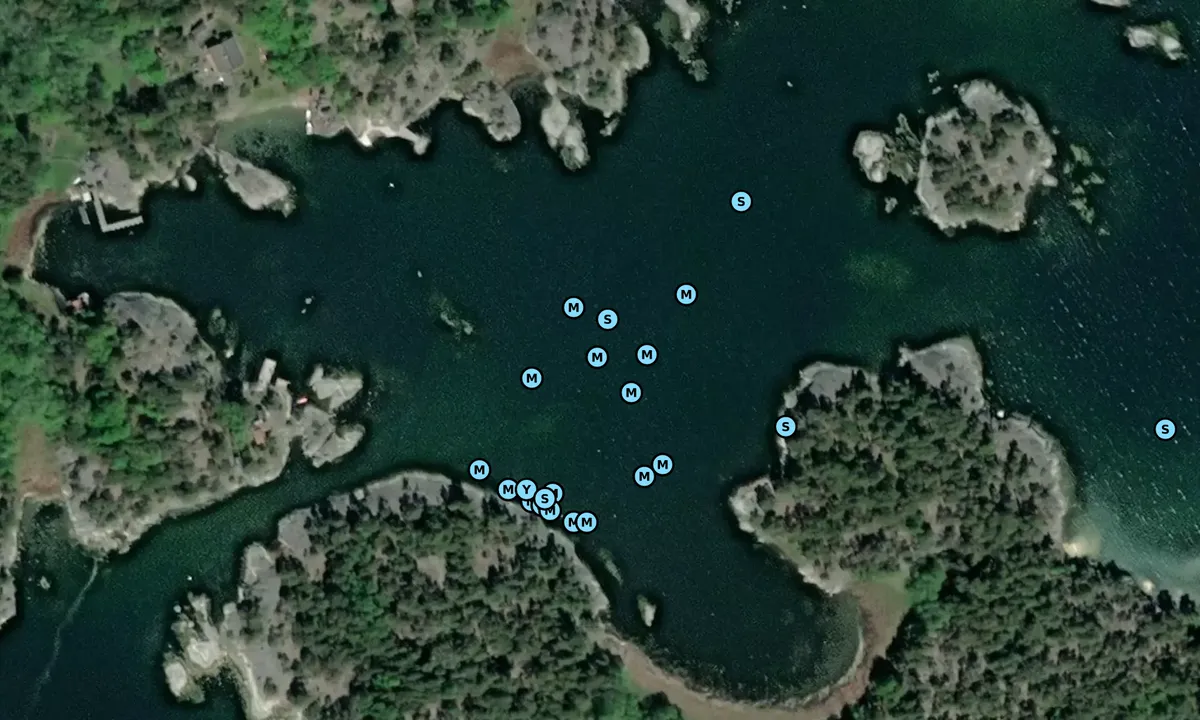 Satelite image of Grisselholmen Norra
