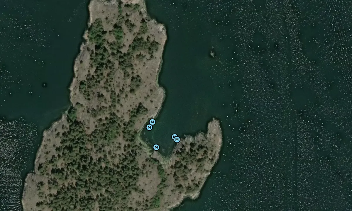 Flyfoto av Gropklabben - Stora Fågelö - Sankt ANNA