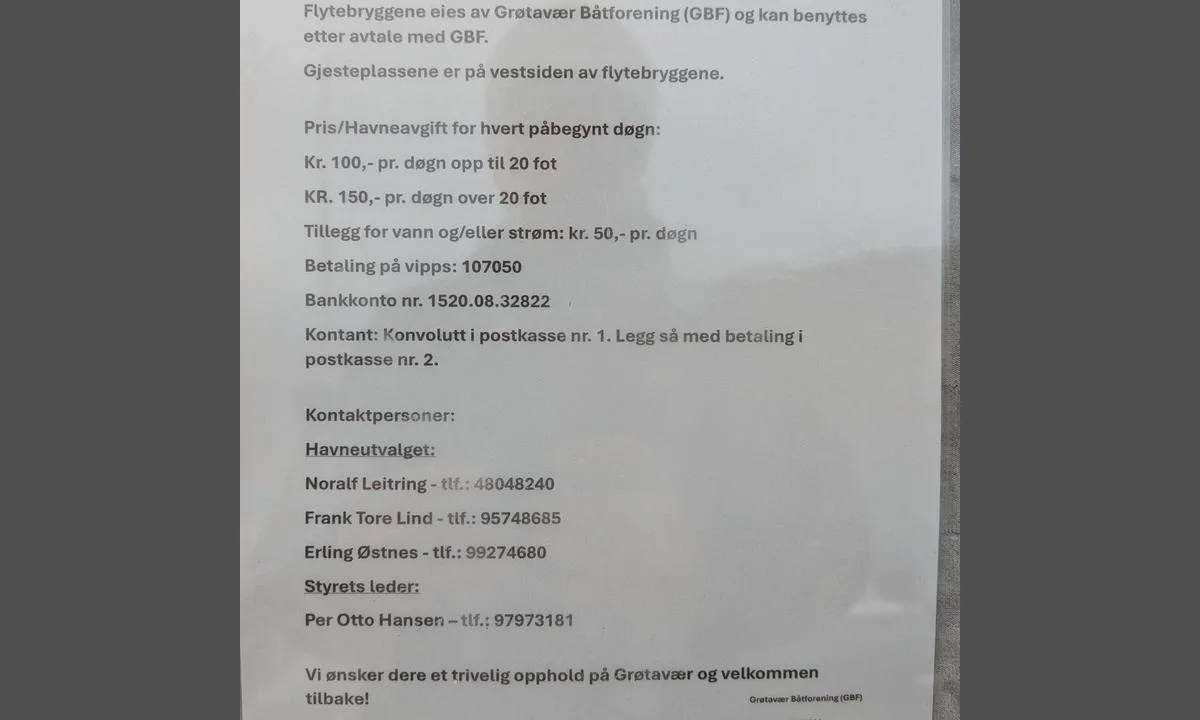 Grøtavær Båtforening