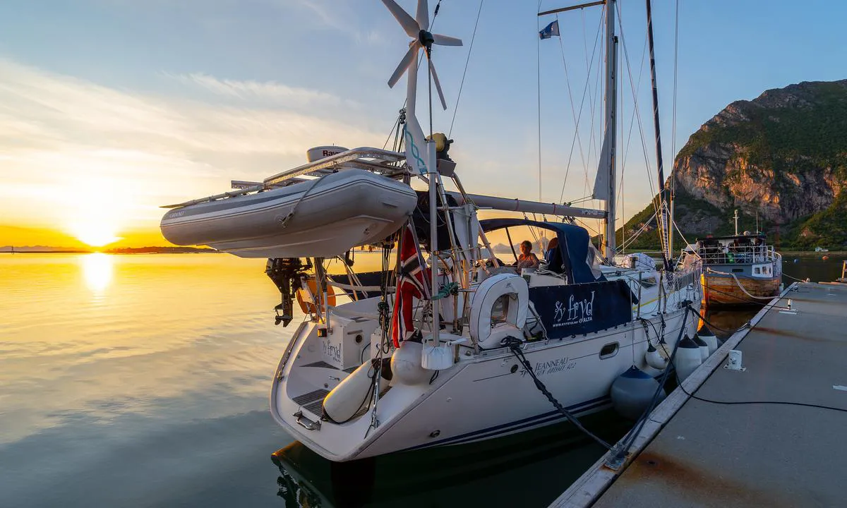 Grøtøy: Flott gjestebrygge på Nordskot.