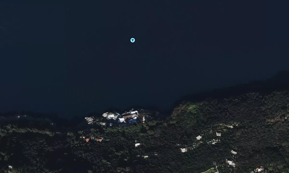 Satelite image of Grotta Azzurra