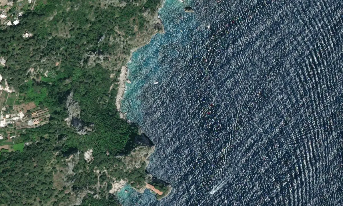 Flyfoto av Grotta di Matermania