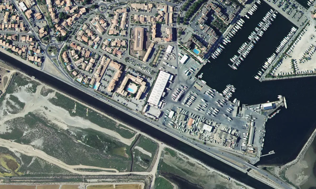 Flyfoto av Gruissan Port à sec