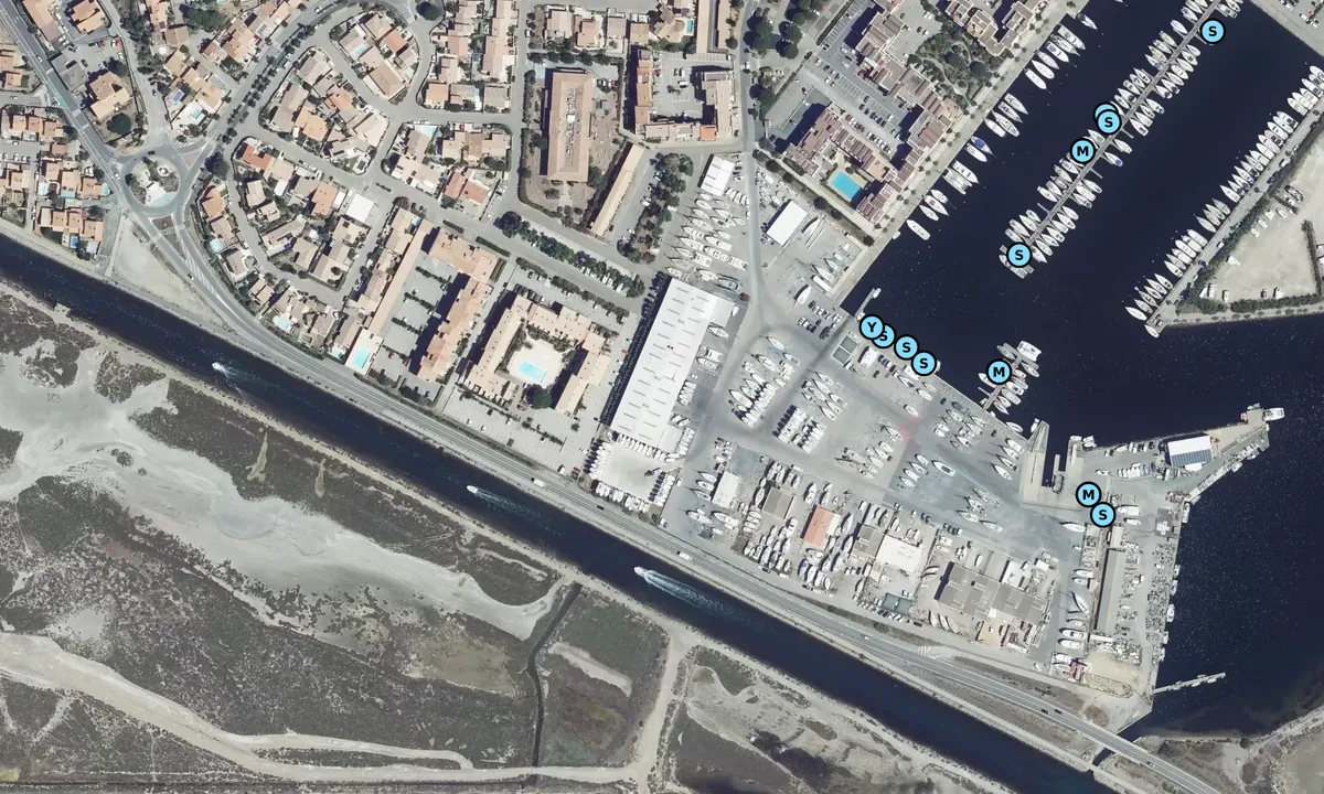 Satelite image of Gruissan Port à sec