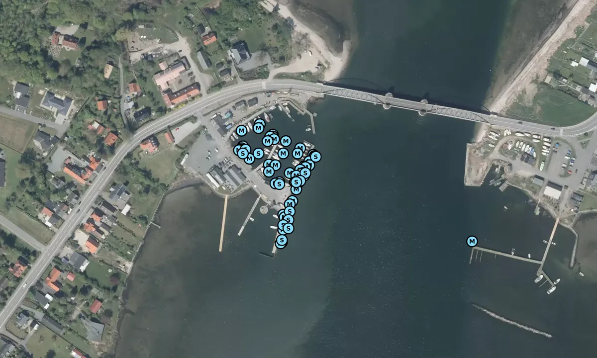 Satelite image of Guldborg Lystbådehavn