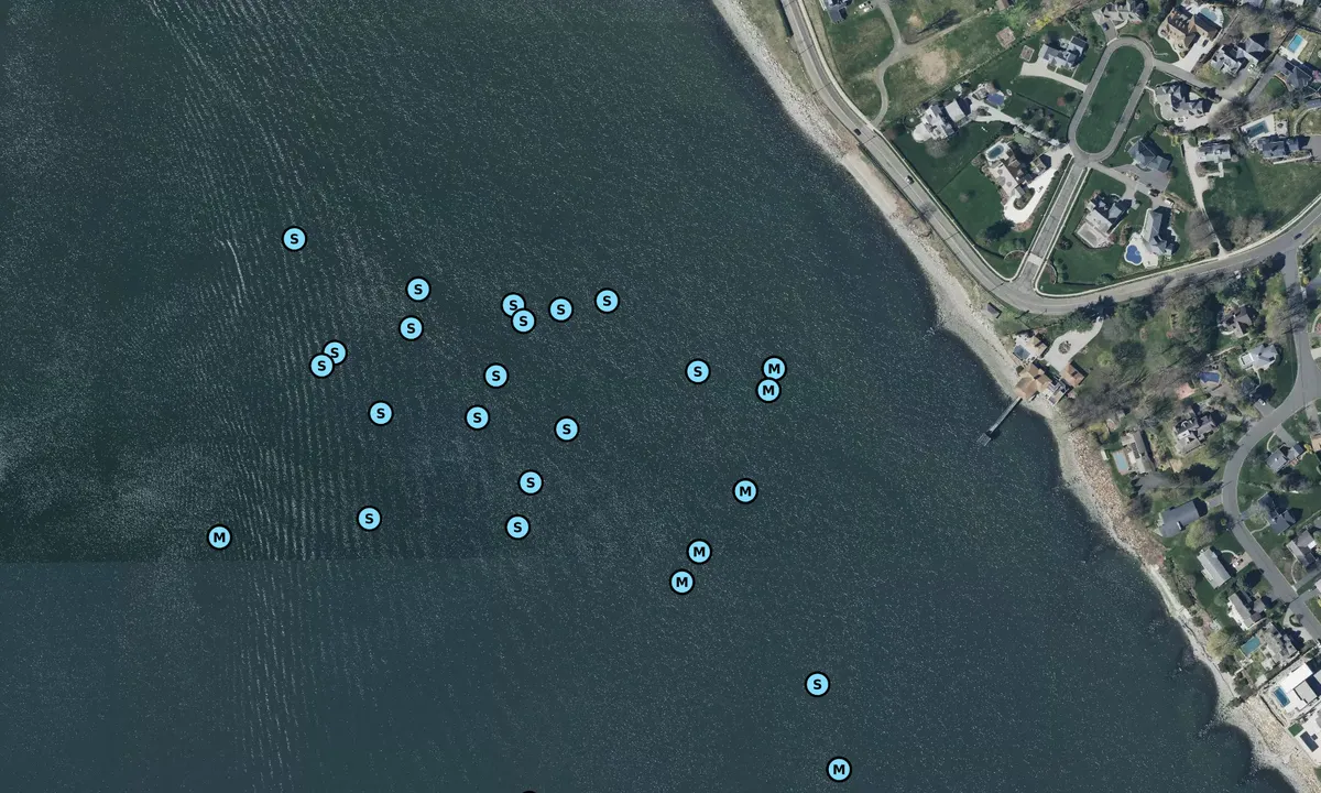 Satelite image of Gulf Beach