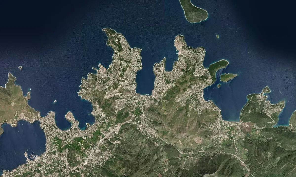 Flyfoto av Gundogan Municipality Harbour