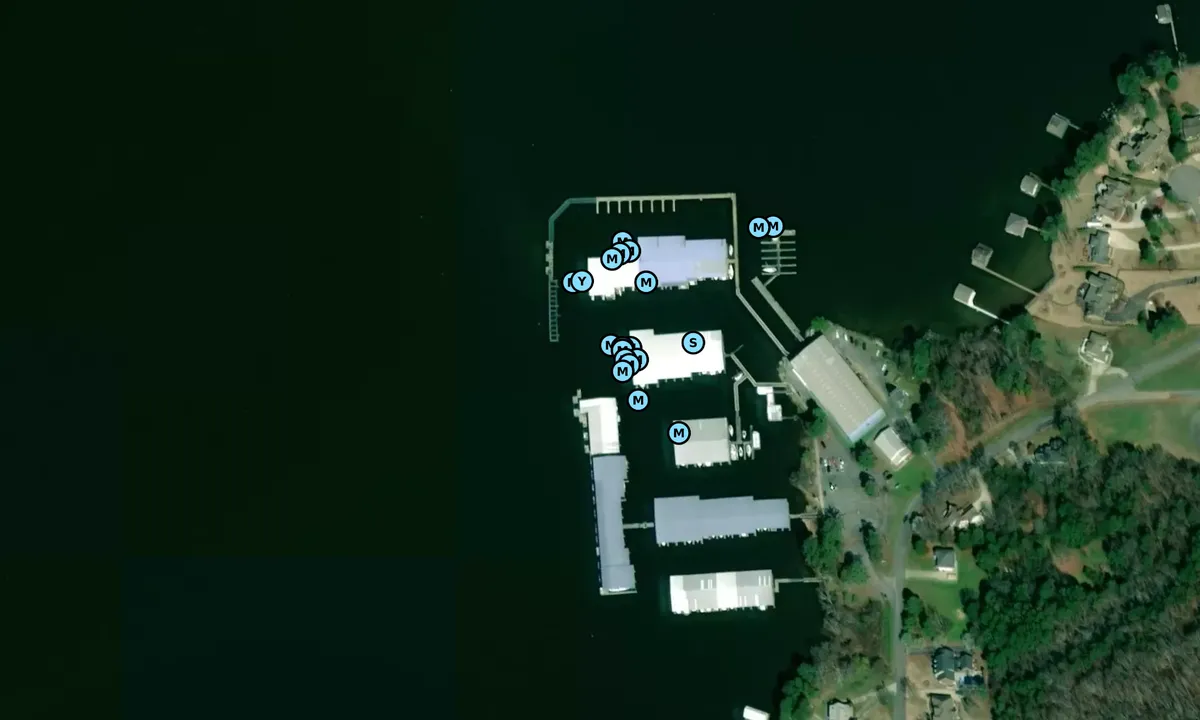 Satelite image of Guntersville Marina - Marshall