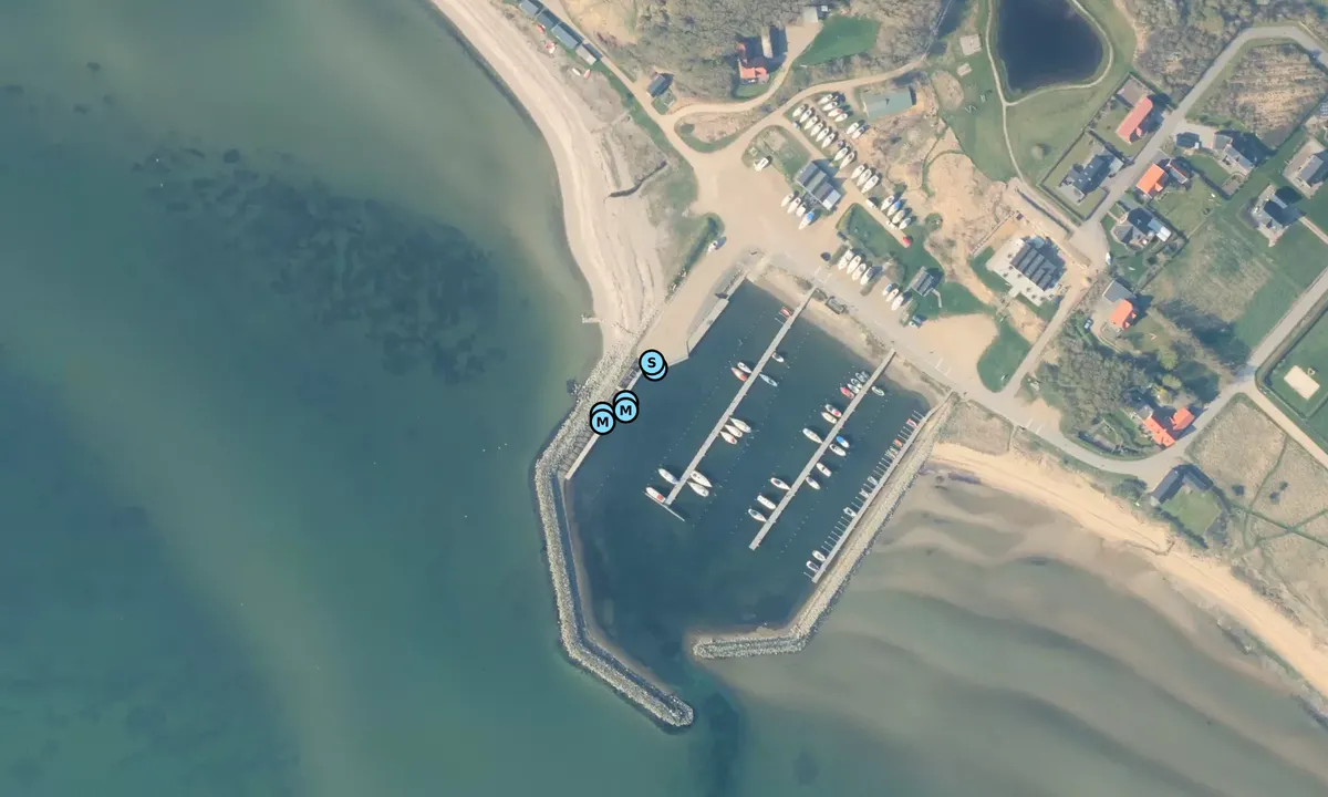 Satelite image of Gyldendal Lystbådehavn